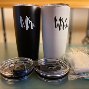 (LIKE NEW) Mr + Mrs Mugs